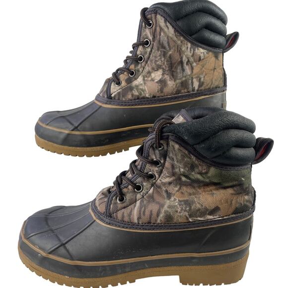 Crater Ridge Mens Size 7 Whitetail Camo Duck Boots Waterproof Steel Shank Size 7 - Picture 10 of 13